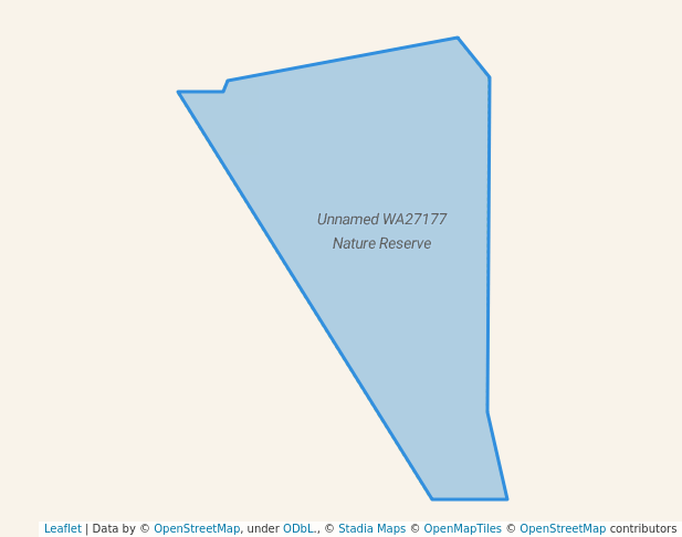 walking in Unnamed WA27177 Nature Reserve map in West River