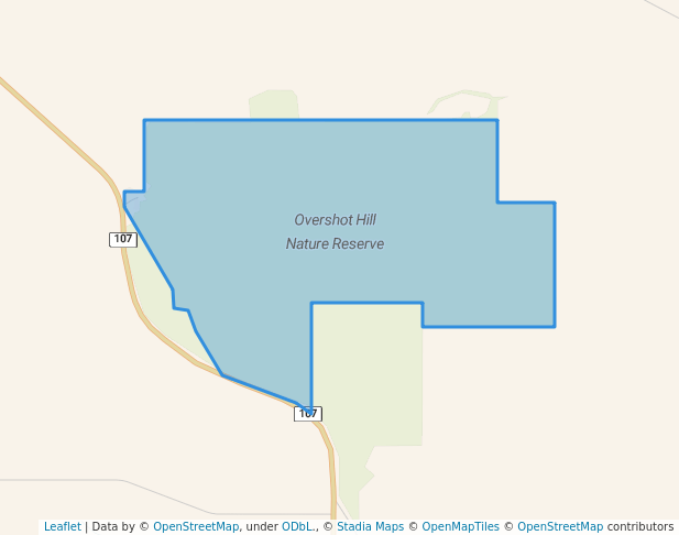 walking in Overshot Hill Nature Reserve map in West River