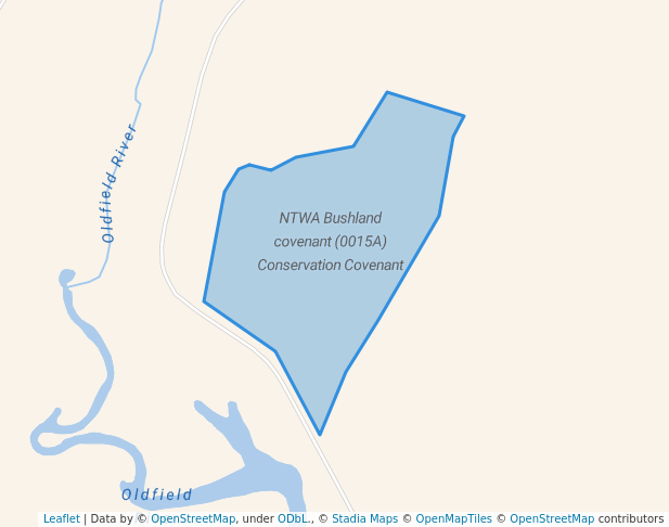 walking in NTWA Bushland covenant (0015A) Conservation Covenant map in East Munglinup