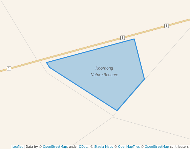 walking in Koornong Nature Reserve map in West River
