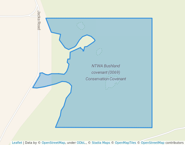 walking in NTWA Bushland covenant (0069) Conservation Covenant map in Abbey