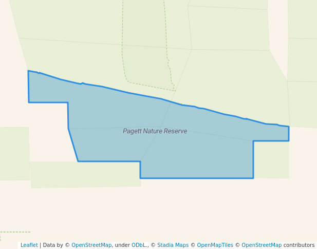walking in Pagett Nature Reserve map in Nannup