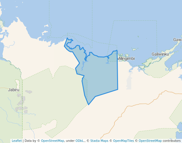 walking in Djelk Indigenous Protected Area map in Tumbling Waters