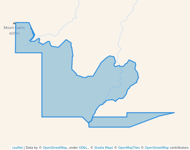 walking in Iytwelepenty / Davenport Ranges National Park map in Davenport