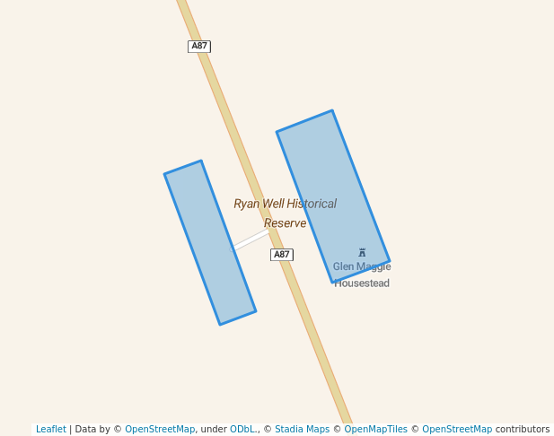 walking in Ryan Well Historical Reserve map in Anmatjere