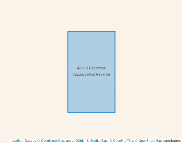 walking in Anna's Reservoir Conservation Reserve map in Anmatjere