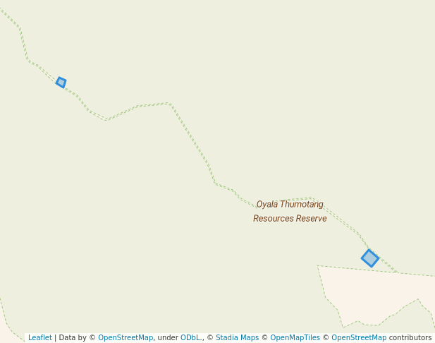 walking in Oyala Thumotang Resources Reserve map in Coen