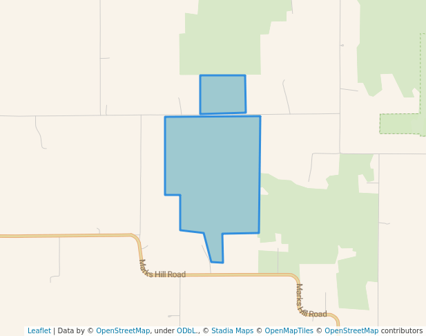 walking in Christianson-Taylor Wildlife Area map in Northwood