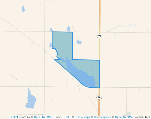 walking in Czechland Lake Recreation Area map in Prague