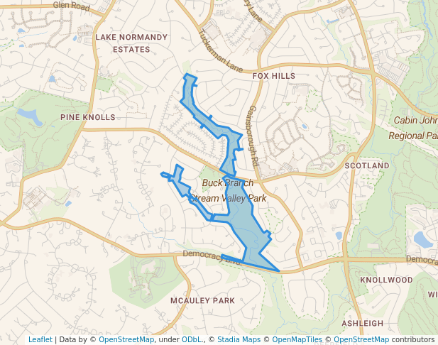 Buck Branch Stream Valley Park