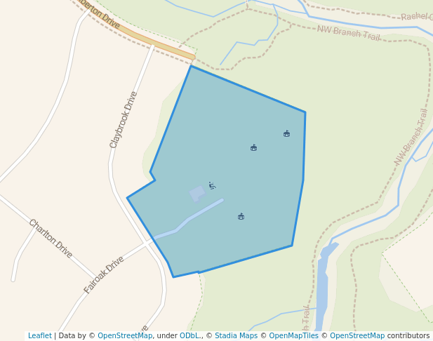 walking in Kemp Mill Estates Local Park map in Kemp Mill