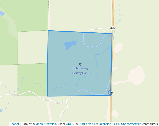 walking in Schomberg County Park map in Hurley