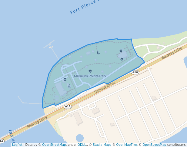 walking in Museum Pointe Park map in Fort Pierce