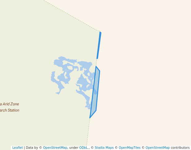 walking in Conservation Zone managed by Nanya Arid Zone Research Station map in Scotia