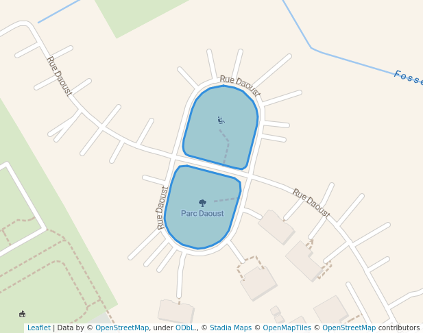 walking in Parc Daoust map in Rigaud