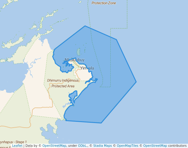Dhimurru Indigenous Protected Area sea country
