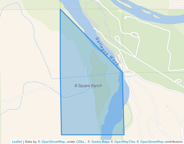 walking in B Square Ranch map in Bloomfield