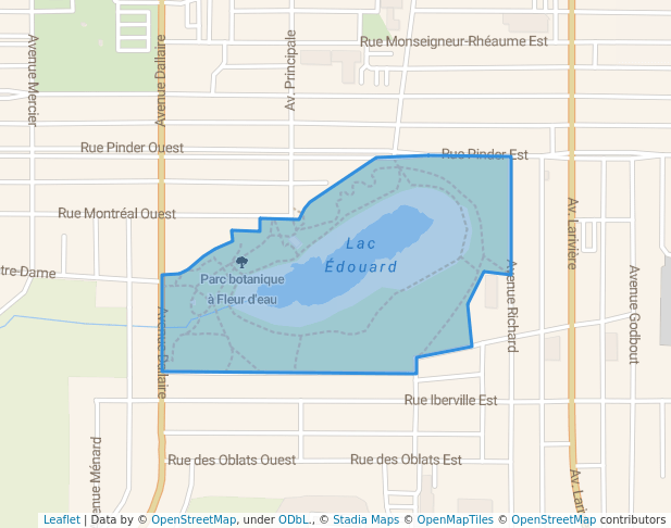 walking in Parc botanique à Fleur d'eau map in Rouyn-Noranda