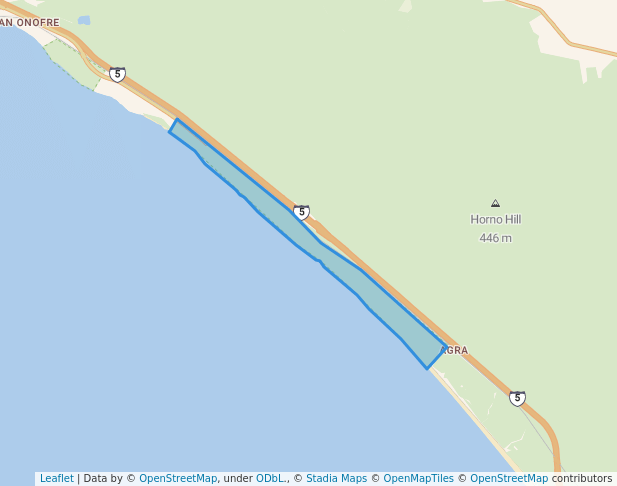 walking in San Onofre State Beach map in Agra