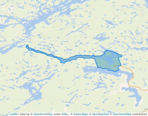walking in Restoule Provincial Park map in Restoule