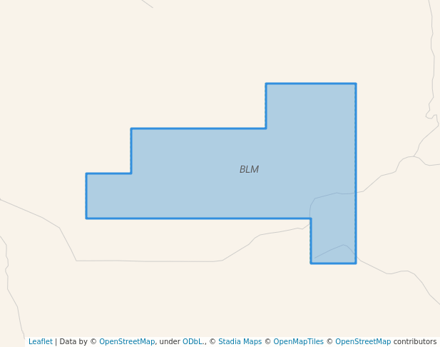 walking in BLM map in Chinook
