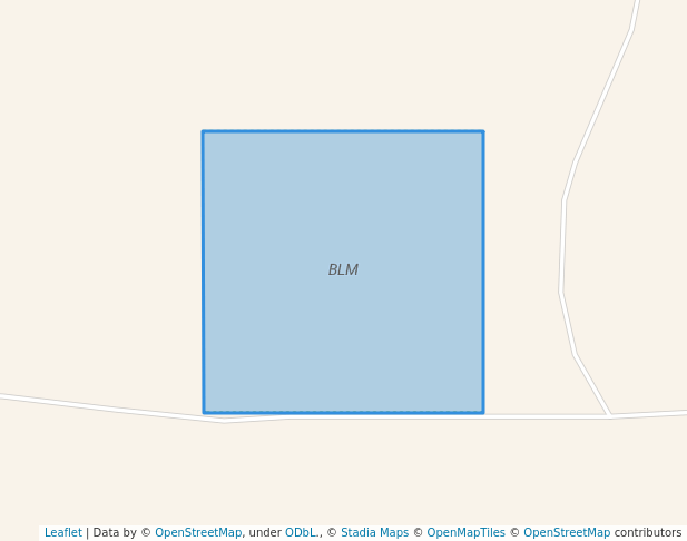 walking in BLM map in Chinook