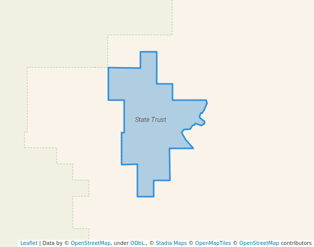 walking in State Trust map in Saint Marie