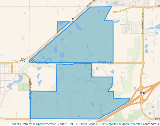 walking in Big Bull Creek Park map in Edgerton