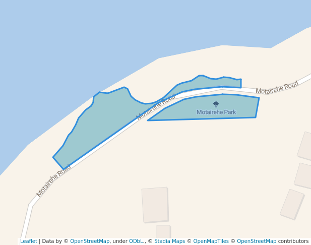 walking in Motairehe Park map in Great Barrier Island / Aotea