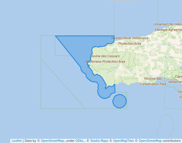 walking in Western Kangaroo Island Marine Park map in Flinders Chase