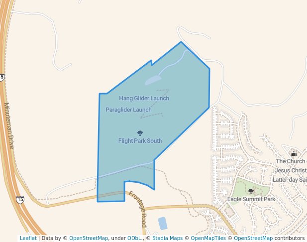 walking in Flight Park South map in Eagle Mountain