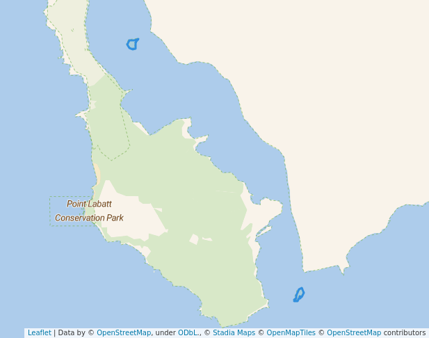 walking in Baird Bay Islands Conservation Park map in Sceale Bay