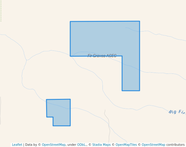 walking in Fir Groves ACEC map in Diamond