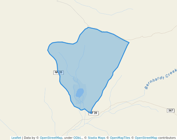 walking in Roger Lake Research Natural Area map in Winthrop
