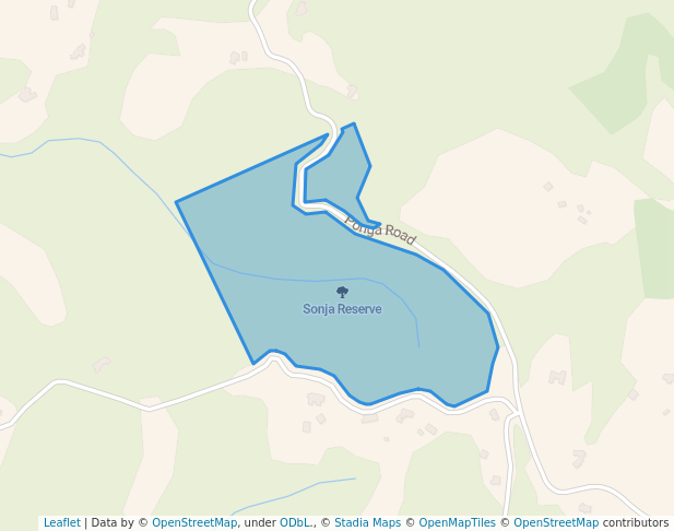 walking in Sonja Reserve map in Hunua