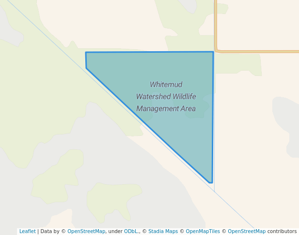 walking in Whitemud Watershed Wildlife Management Area map in Glenella