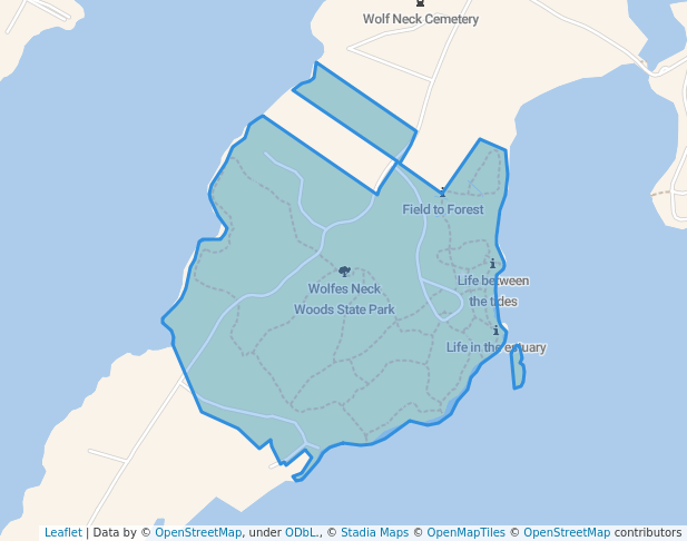 Wolfes Neck Woods State Park