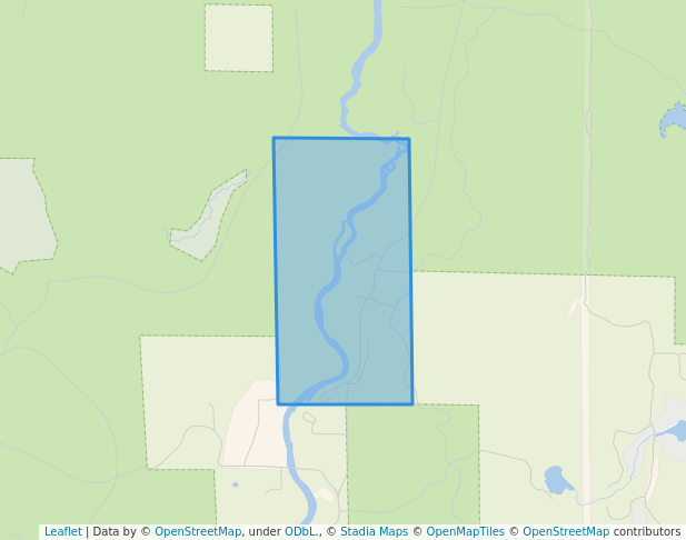 walking in Mc Clintock County Park map in Town of Silver Cliff