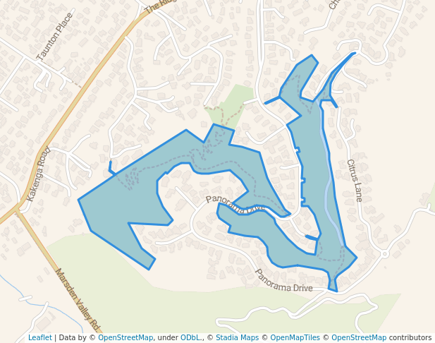walking in Bolwell Reserve map in Nelson