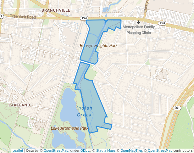 Indian Creek Stream Valley Park