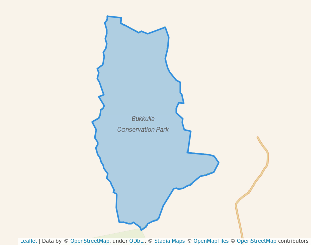 walking in Bukkulla Conservation Park map in Ogmore