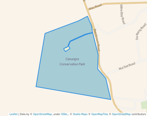 walking in Canungra Conservation Park map in Boyland