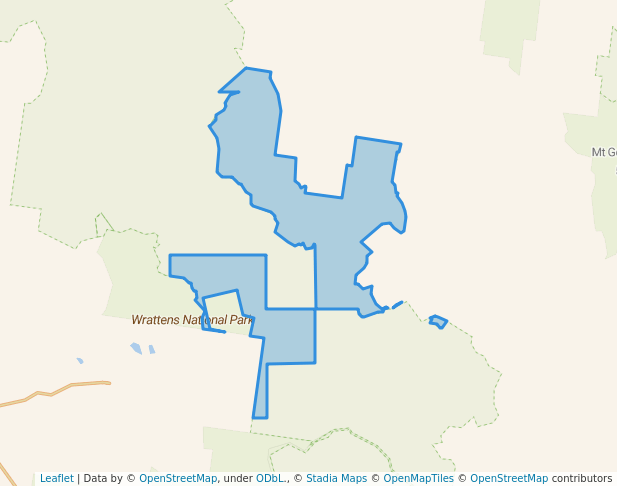 walking in Wrattens Resources Reserve map in Tansey