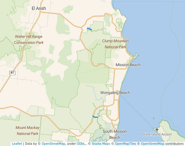 walking in Tam O'Shanter Forest Reserve map in Dunk