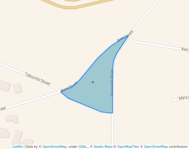 walking in Herb Stanford Memorial Park map in Sandon