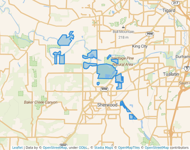 walking in Tualatin River National Wildlife Refuge map in Tigard