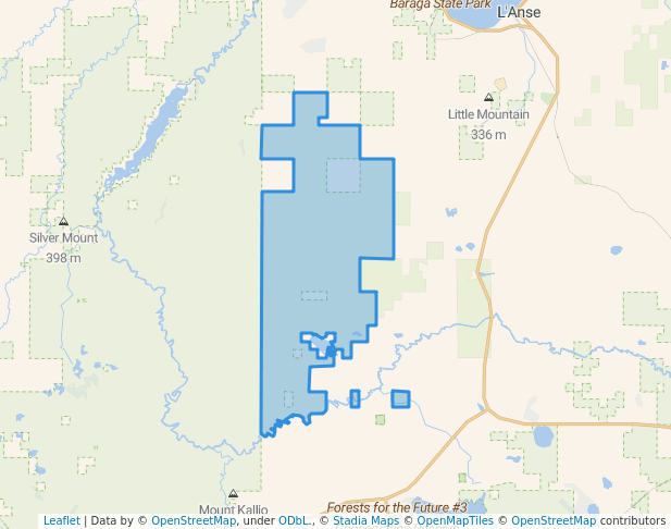 walking in Baraga Plains Waterfowl Management Area map in Watton