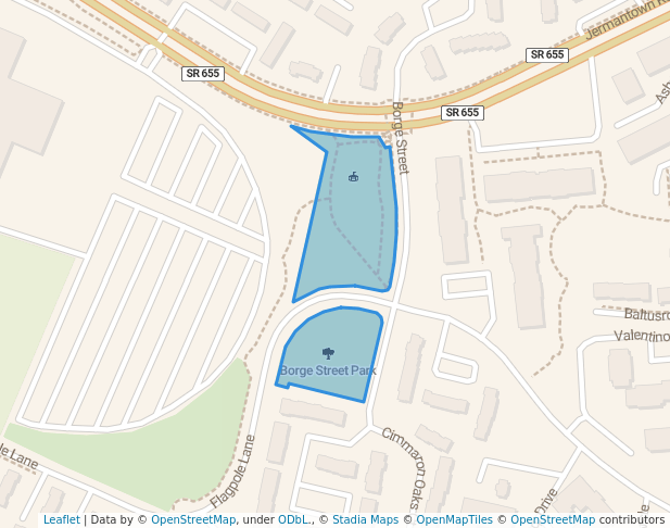 walking in Borge Street Park map in Vienna