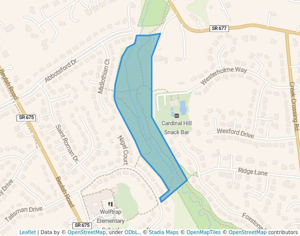 walking in Waverly Park map in Vienna