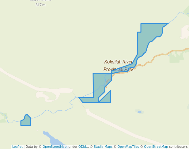 walking in Koksilah River Provincial Park map in Shawnigan Lake